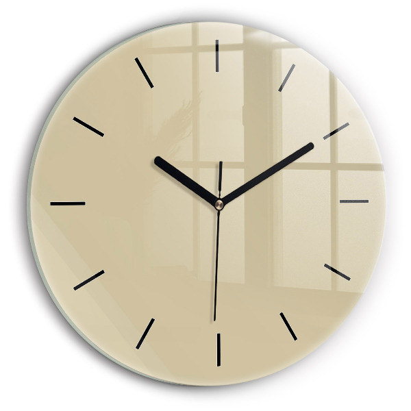 Horloge ronde Beige