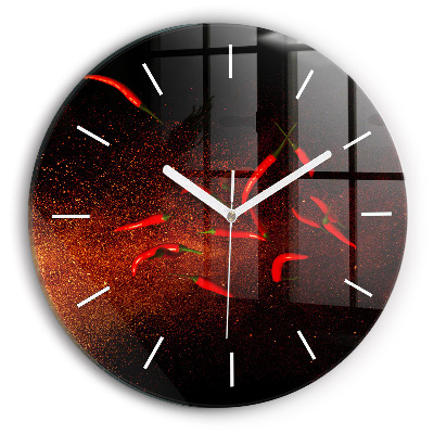 Horloge ronde Piments