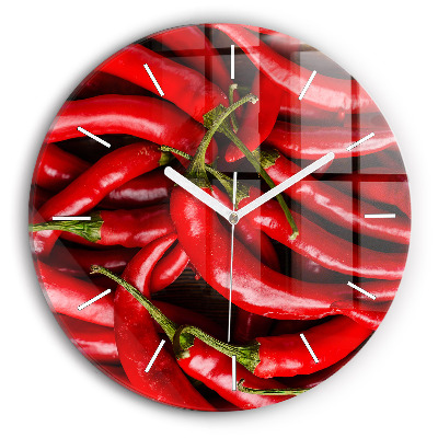 Horloge ronde Piments forts