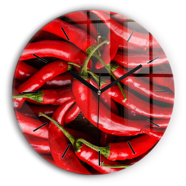 Horloge ronde Piments forts