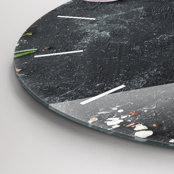 Horloge ronde Légumes sur la table