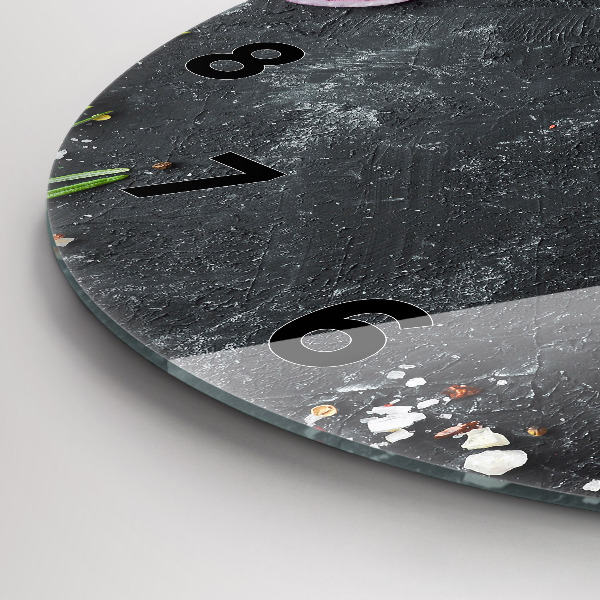 Horloge ronde Légumes sur la table