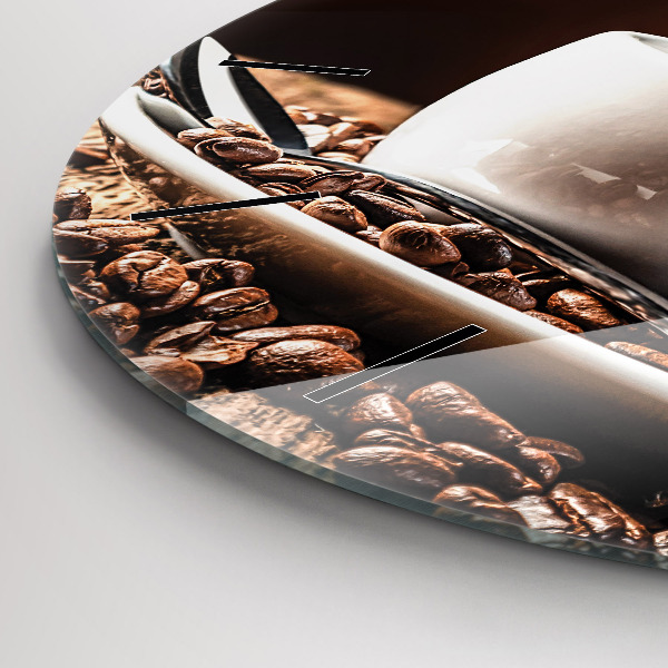 Horloge ronde Une tasse de café