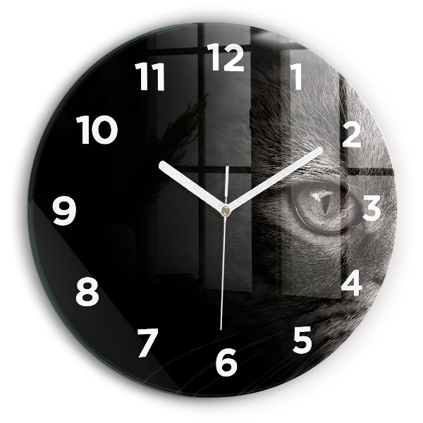 Horloge ronde Chien et chat Scottish Fold