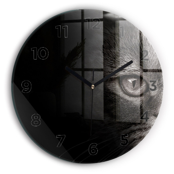 Horloge ronde Chien et chat Scottish Fold