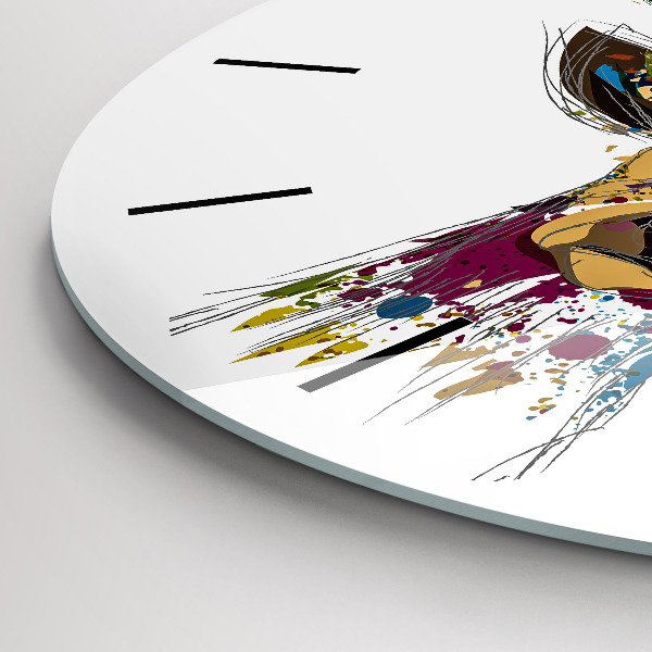 Horloge ronde Tête de cerf