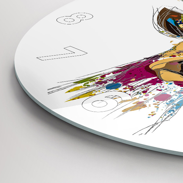 Horloge ronde Tête de cerf