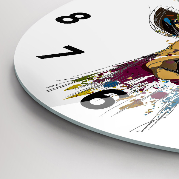 Horloge ronde Tête de cerf