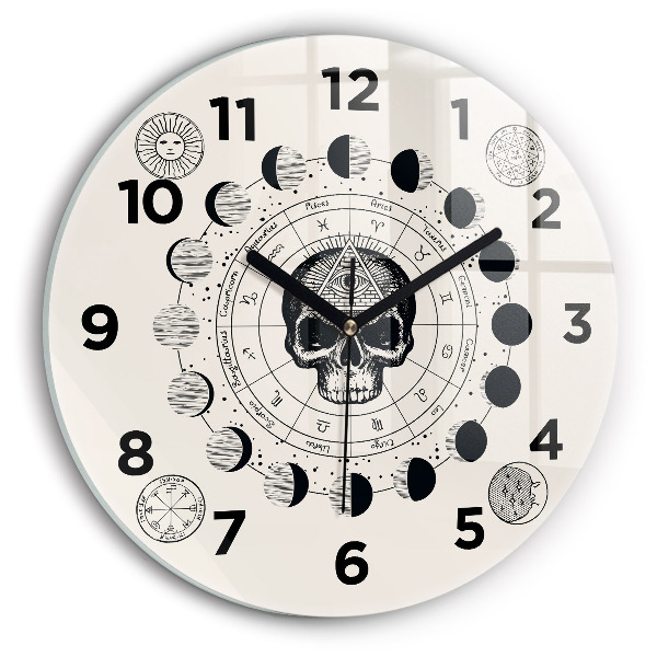 Horloge ronde Phases de la lune