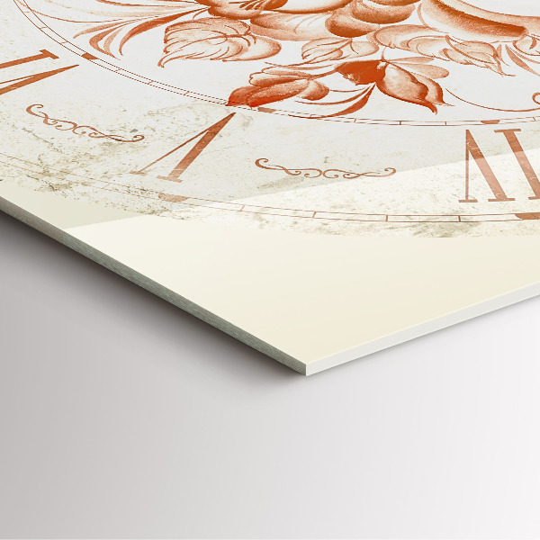 Horloge murale carrée élégant motif romain