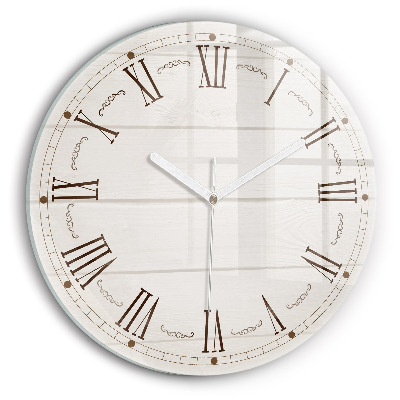 Horloge ronde murale chiffres romains