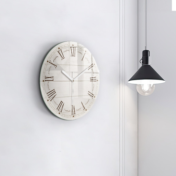Horloge ronde murale chiffres romains