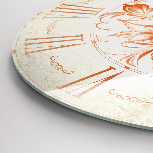 Horloge ronde murale motif romain