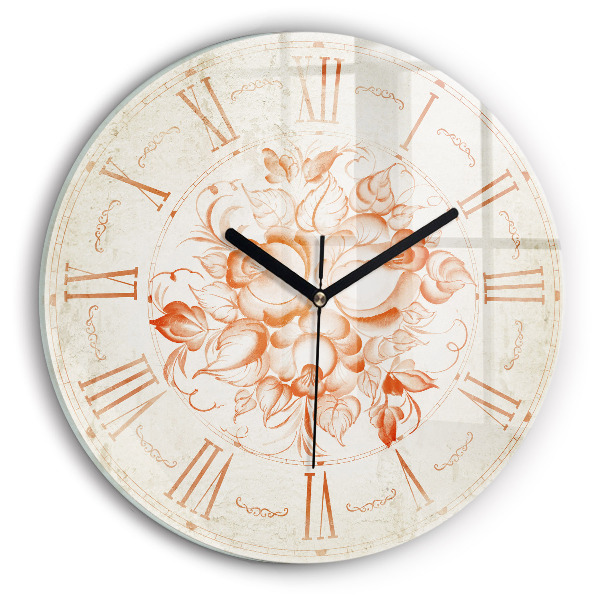 Horloge ronde murale motif romain