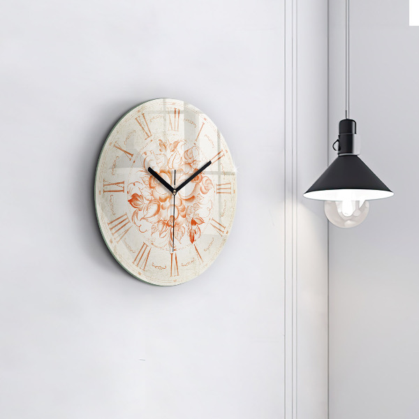 Horloge ronde murale motif romain