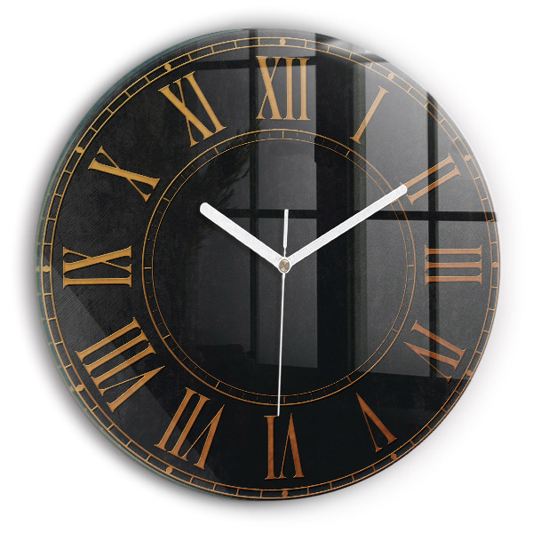 Horloge ronde murale Anciens chiffres romains
