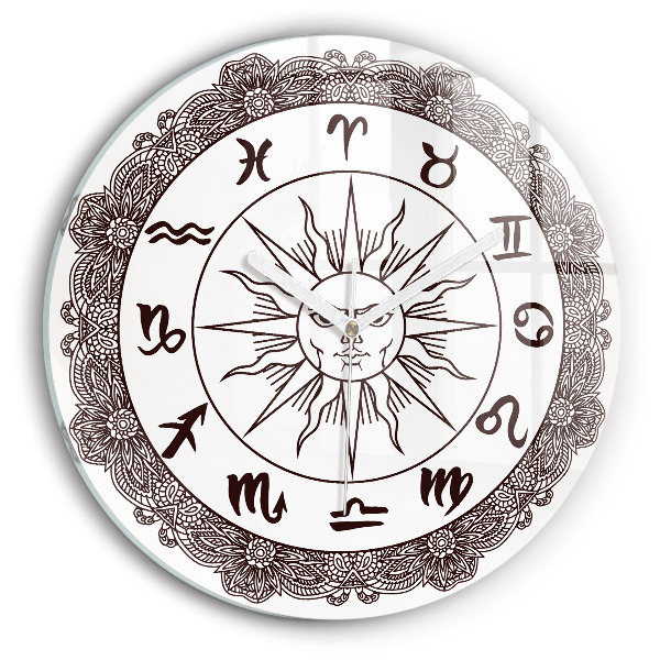 Horloge ronde murale Zodiaques décoratifs