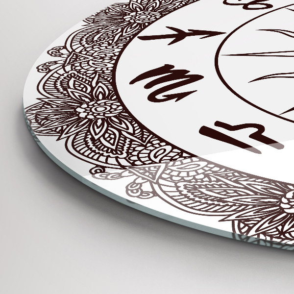 Horloge ronde murale Zodiaques décoratifs