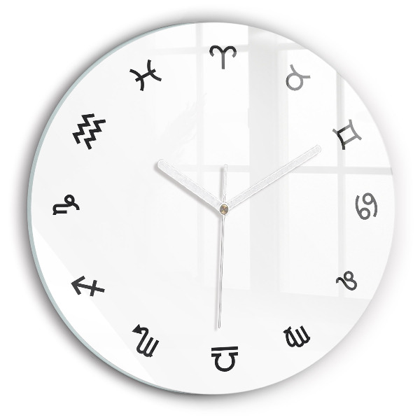 Horloge ronde murale Zodiaques minimalistes