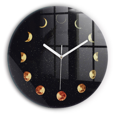 Horloge ronde murale Phases de la lune