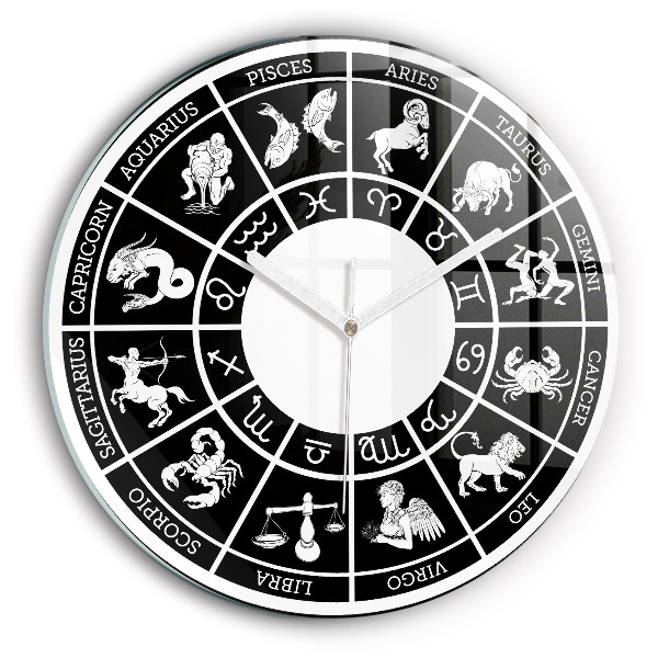 Horloge ronde murale Du zodiaque