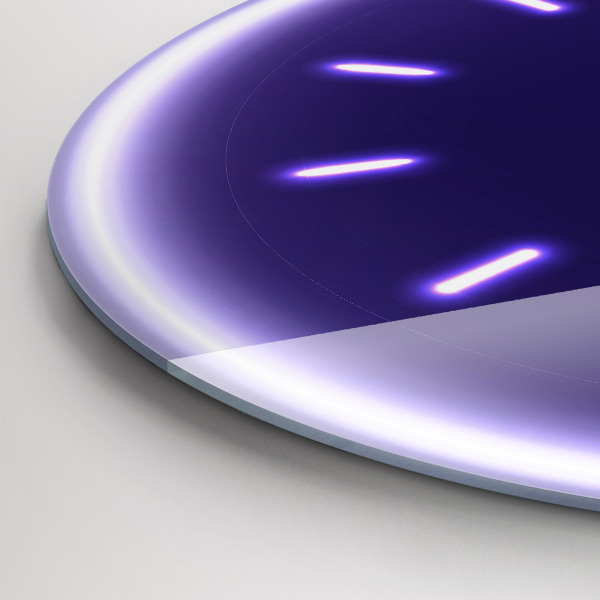 Horloge ronde murale Lignes de néon